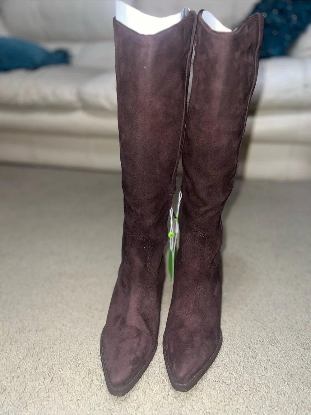 Sam Edelman Over-the-Knee Suede Boots in Dark Brown